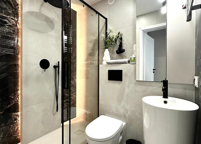 아파트 Laciarska 59 3 - 200m Main Square - Self Check-in 20h - Balcony 브로츠와프